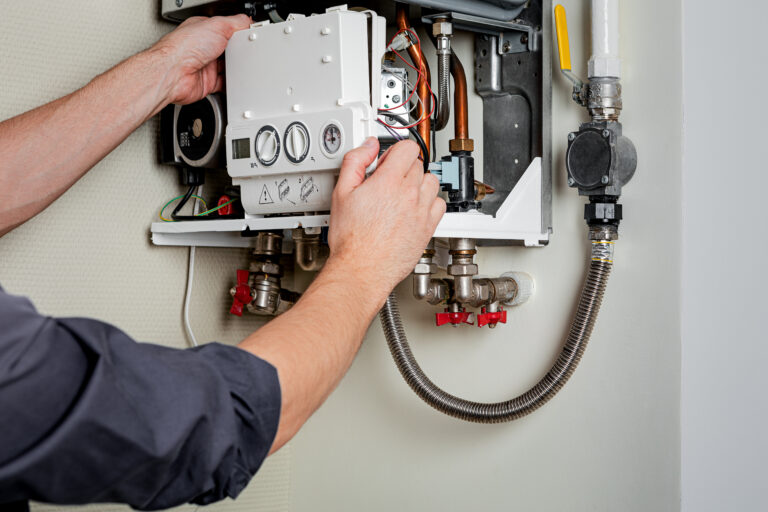 Repair of a gas boiler